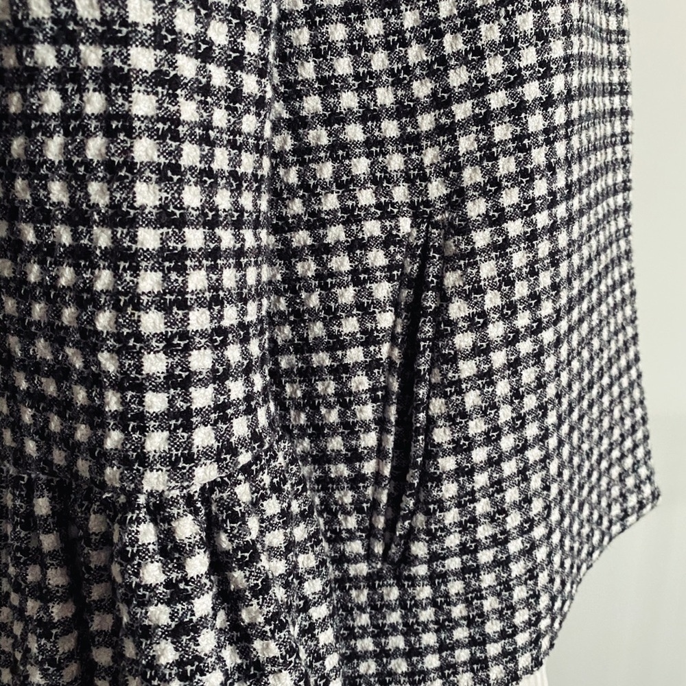 Statement Sleeve Jacket Houndstooth Pattern - image 4